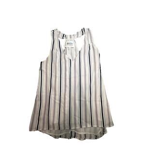 Alice Blue for Stitch Fix Striped Sleeveless Halter Blouse Size M